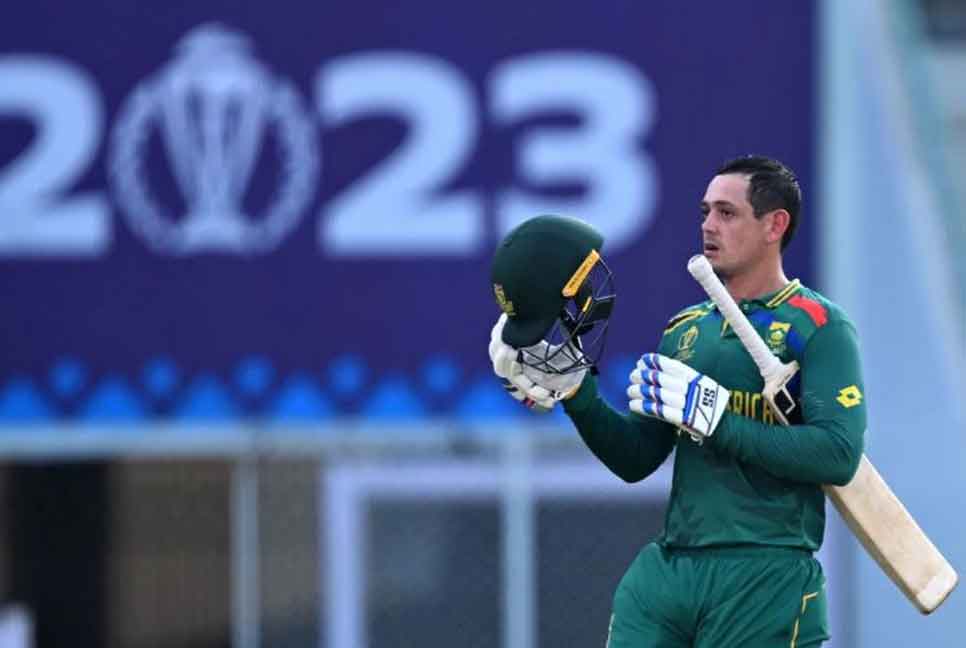 বিশ্বকাপ: সেঞ্চুরিতে লারা-জয়াবর্ধনে-বাবরকে ছুঁলেন ডি কক