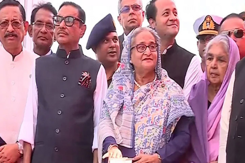 বঙ্গবন্ধু টানেল উদ্বোধন করলেন প্রধানমন্ত্রী