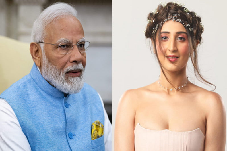 মোদির লেখা গানে কণ্ঠ দিলেন ধ্বনি ভানুশালি