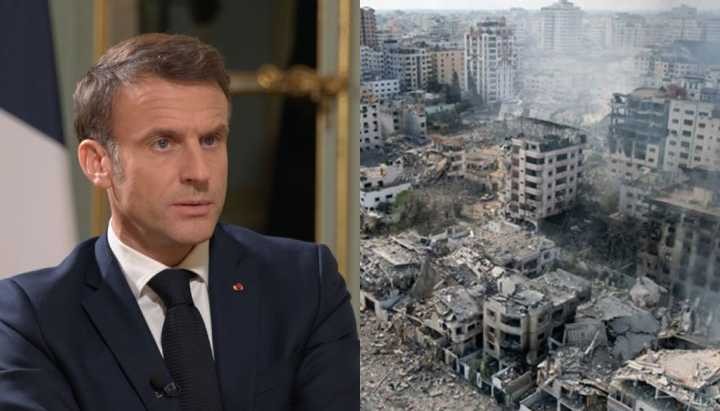 ইসরায়েলকে গাজায় বোমা হামলা বন্ধ করার আহ্বান ম্যাক্রোঁর