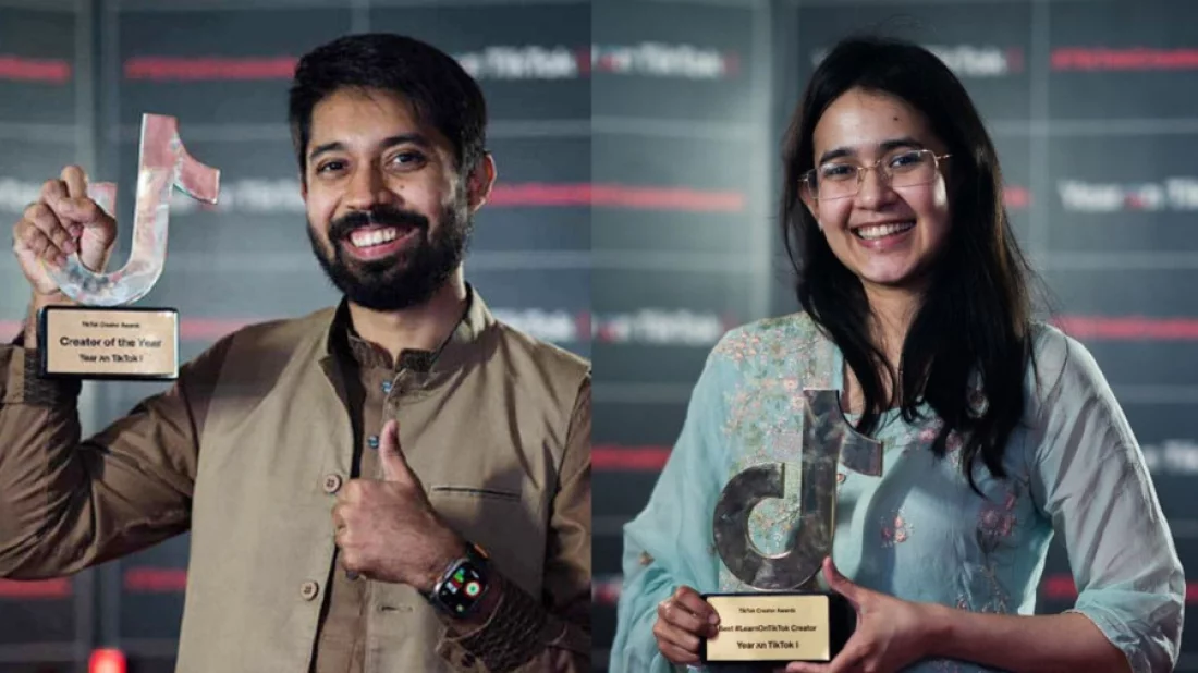 দেশে টিকটকের বর্ষসেরা পুরষ্কার পেলেন আয়মান-মুনজেরিন