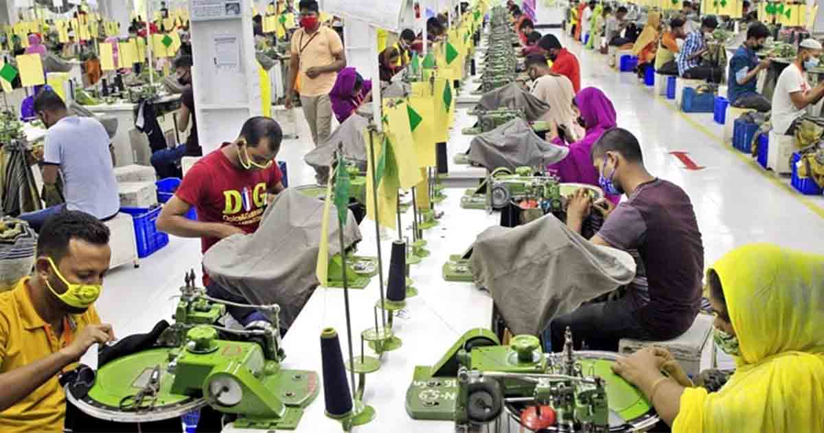 বিদায়ী বছরে পোশাক খাতে প্রবৃদ্ধি সাড়ে ৩ শতাংশ