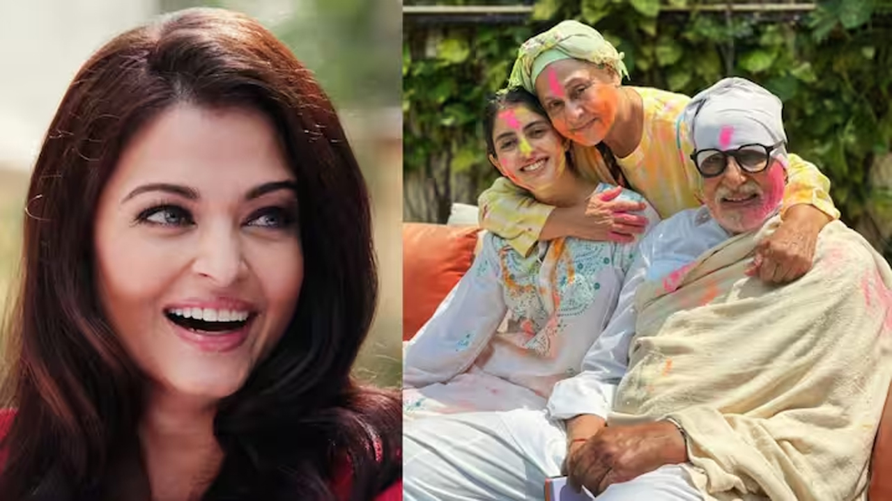 বচ্চন পরিবারের সঙ্গে হোলিতে ঐশ্বরিয়াও