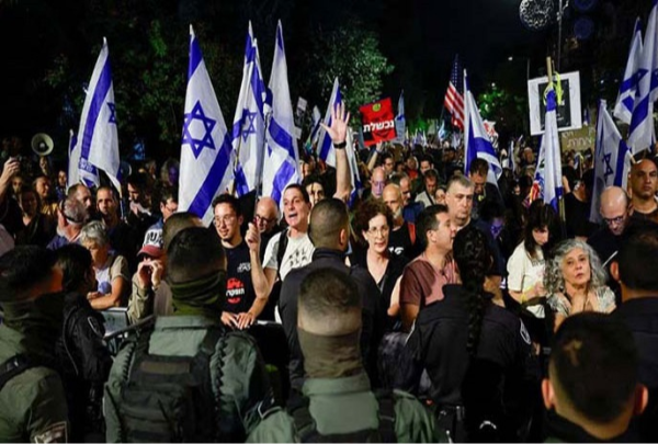 নেতানিয়াহুর বাসস্থানের সামনে বিক্ষোভ, যুদ্ধবিরতির দাবি