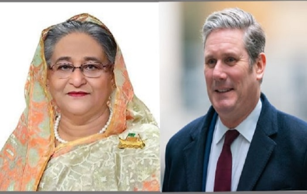 নতুন ব্রিটিশ প্রধানমন্ত্রী কেয়ার স্টারমারকে প্রধানমন্ত্রীর অভিনন্দন