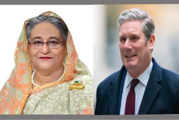 নতুন ব্রিটিশ প্রধানমন্ত্রী কেয়ার স্টারমারকে প্রধানমন্ত্রীর অভিনন্দন